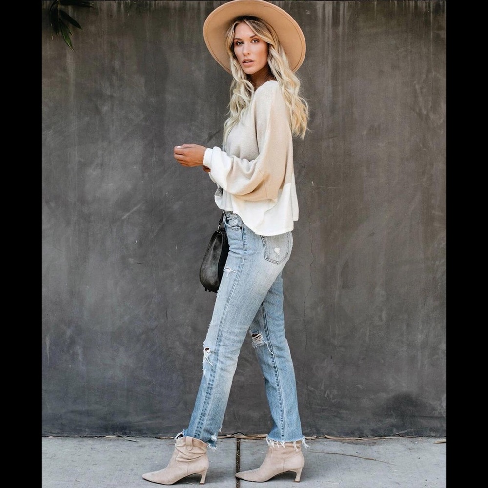 Rilley Naturals Pullover Sweater In Cream - Picture 6 of 6